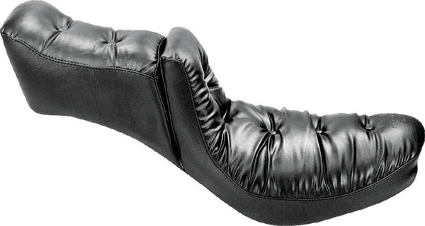 Mustang 23-24 HD CVO Rd Glide(ST), 2024 Rd Glide and Str Glide Touring Solo Seat - Black/Gray Stitch