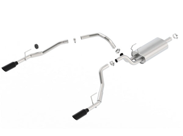 Borla Cat-Back Touring Exhaust for 09-17 Ram 1500 5.7L V8 - Black Chrome Single Tip