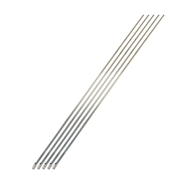 DEI 14-Inch Stainless Steel Locking Tie - 5 Pack