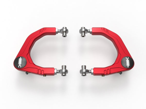 aFe Control Upper Control Arms for 05-23 Toyota Tacoma - Red Anodized Billet Aluminum
