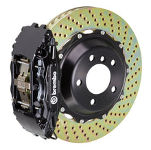 Load image into Gallery viewer, Brembo 03-06 G35 Sedan/Coupe/03-08 350Z Fr GT BBK 4 Pist Cast 2pc 332x32 2pc Rotor Drilled-Black