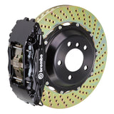 Brembo 94-00 C-Class Front GT BBK 4 Piston Cast 2pc 332x32 2pc Rotor Drilled-Black