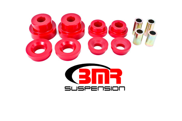 BMR Pro Version Rear Cradle Bushing Kit for 2010-2015 Chevrolet Camaro - Polyurethane - Red
