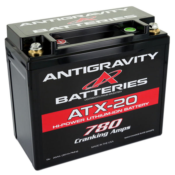 Antigravity YTX20 Lithium Battery (YTX20/YTX20L/YTX20H Replacement) - Right Side Negative Terminal