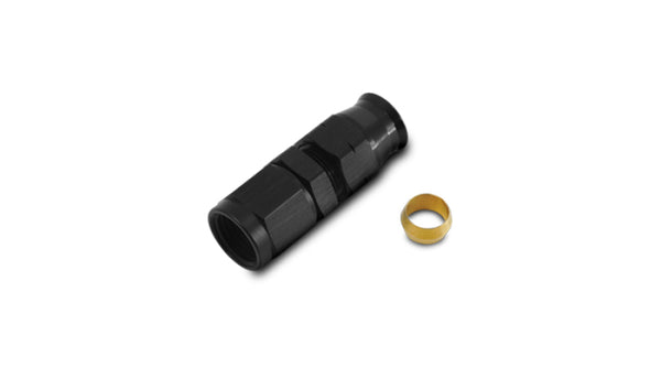Vibrant -4AN Female to 1/4in Tube Adapter Fittings (w/ Brass Olive Insert)