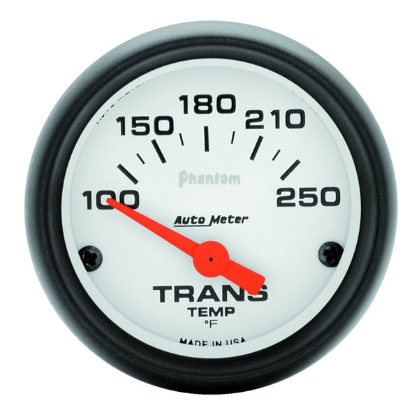 AutoMeter Phantom 52mm Short Sweep Electronic Transmission Temp Gauge 100-250F