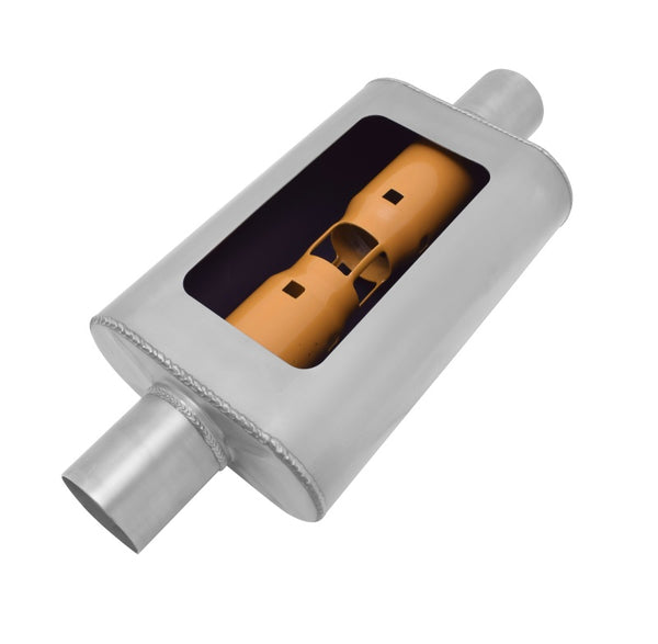 Gibson MWA 3in. Offset/Center 14in. Oval Muffler