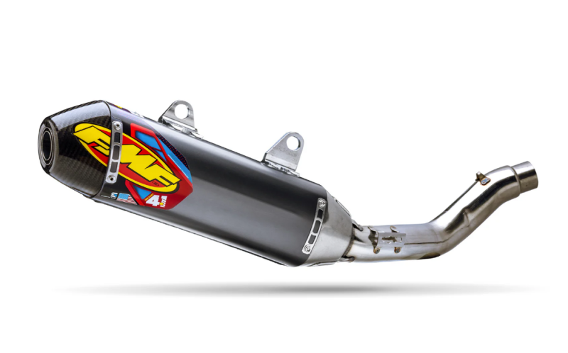 FMF Racing 25+ Kawasaki KX250F SS Alum. Factory 4.1 RCT Slip-On Muffler w/ R. Carbon Cap