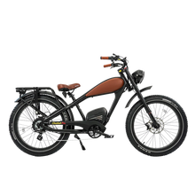 Load image into Gallery viewer, Cheetah Pro Aluminum Alloy E Bike Dual 30AH Lithium Batteries Retro Vintage Style Disc Brake Fat Tire Vintage Electric Bike