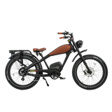 Cheetah Pro Aluminum Alloy E Bike Dual 30AH Lithium Batteries Retro Vintage Style Disc Brake Fat Tire Vintage Electric Bike