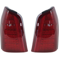 25749114 Set of 2 LED Tail Light Assembly For 2000-2005 Cadillac DeVille LH & RH w/ Bulb(s)