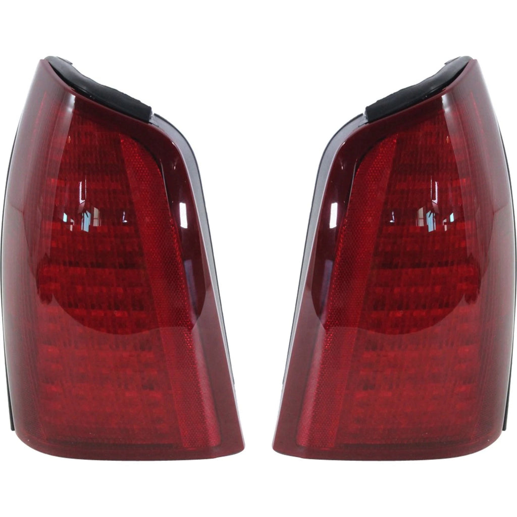 25749114 Set of 2 LED Tail Light Assembly For 2000-2005 Cadillac DeVille LH & RH w/ Bulb(s)