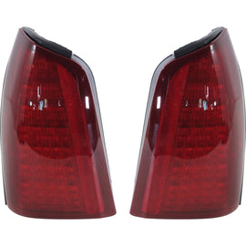 25749114 Set of 2 LED Tail Light Assembly For 2000-2005 Cadillac DeVille LH & RH w/ Bulb(s)