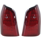 25749114 Set of 2 LED Tail Light Assembly For 2000-2005 Cadillac DeVille LH & RH w/ Bulb(s)