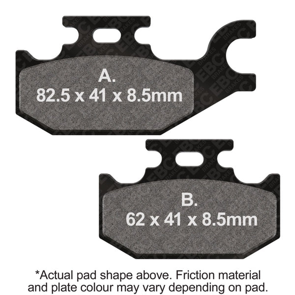 EBC 08-18 Suzuki LT-A 400 King Quad (Auto 4WD) Front Left FA-SFA-X Brake Pads
