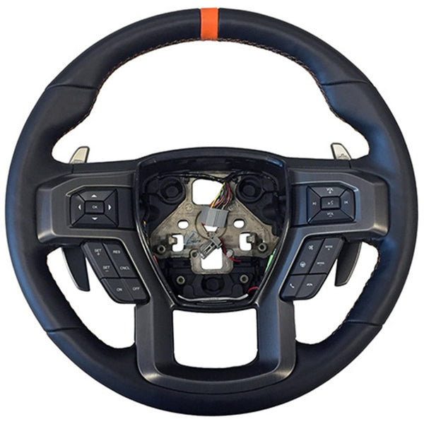 Ford Racing F-150 Raptor 2015-2017 Performance Steering Wheel Kit - Orange Sightline
