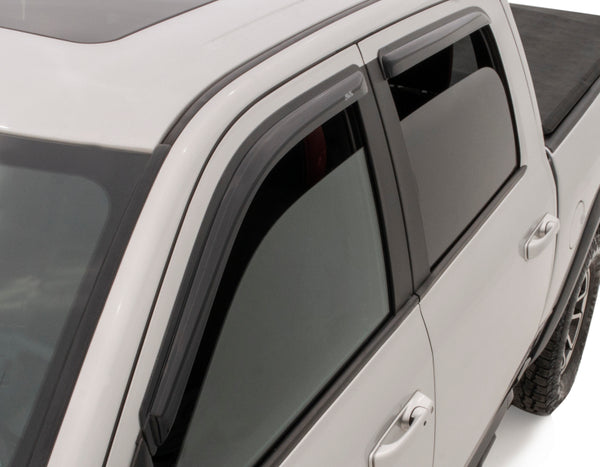 AVS Ventvisor Smoke Window Deflectors - 4pc for 2009-2018 Dodge RAM 1500 Crew Cab
