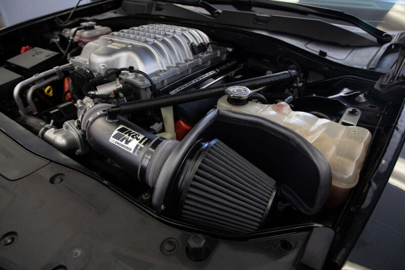 K&N 17-23 Dodge Charger/Challenger Hellcat SC 6.2L V8 DRYFLOW Performance Air Intake System