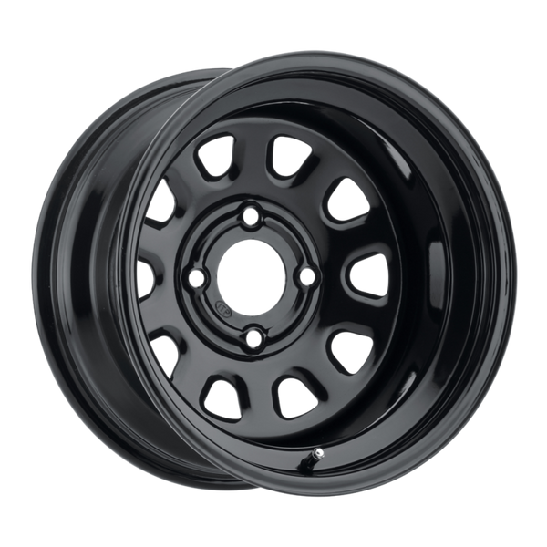 ITP Delta Steel 14x7 Black Wheel - 4x156 BP, 4+3 Offset