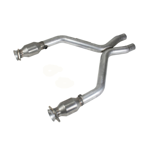BBK Short Mid X-Pipe w/ High-Flow Catalytic Converters for 20112014 Mustang 3.7L V6 (for BBK Full-Length Headers)