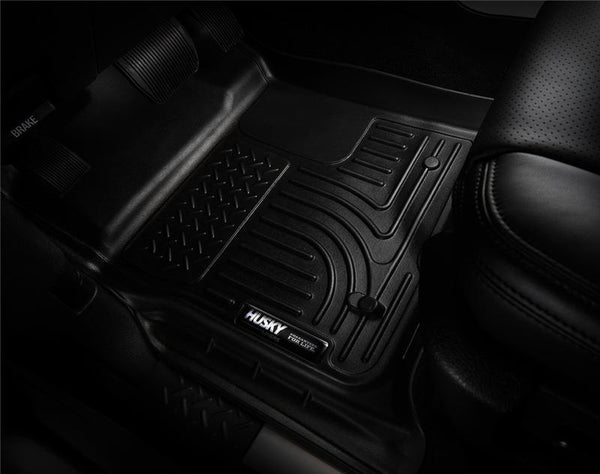 Husky Liners 14 Chevrolet Silverado 1500/GMC Sierra 1500 WeatherBeater Black Front Floor Liners