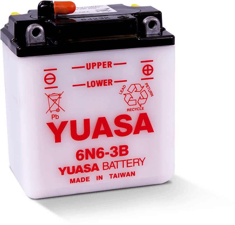 Yuasa 6N6-3B Conventional 6-Volt Battery