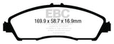 EBC 14+ Acura MDX 3.5 Greenstuff Front Brake Pads