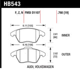 Hawk Audi A3 Quattro / VW EOS / Golf / Jetta / Passat / Rabbit HPS Front Brake Pads