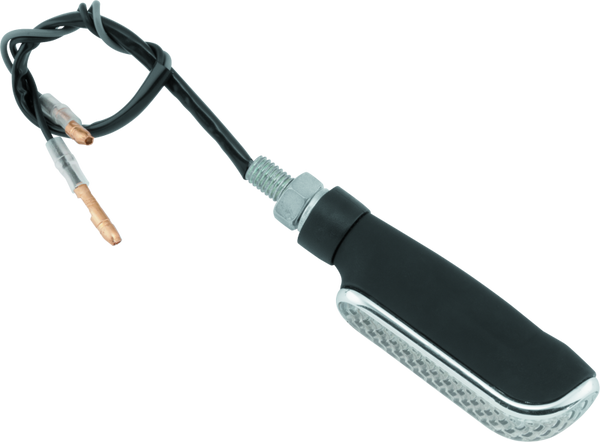 BikeMaster LED Blade Indicators Pair - Black Housing / Amber Lens