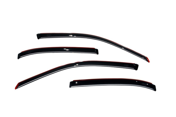 AVS In-Channel Ventvisor Window Deflectors (Smoke) for 20012005 Honda Civic  Front & Rear (4pc Set)