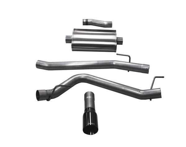 CORSA Cat-Back Exhaust System for 2020-2023 Jeep Gladiator JT 3.6L with 4in Black Tip