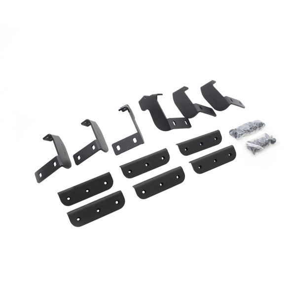 Go Rhino Dominator Extreme Side Steps Brackets for 2022 Toyota Tundra Crew Max - Textured Black