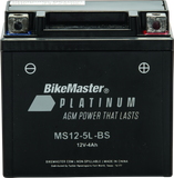 BikeMaster AGM Battery - MS12-5L-BS