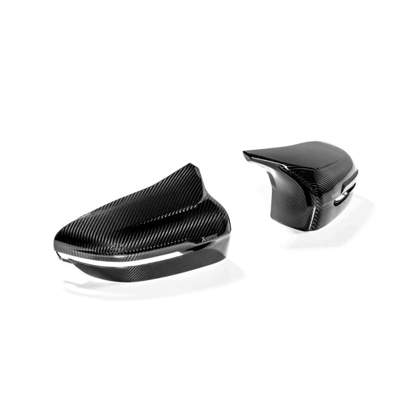 Akrapovic High-Gloss Carbon Fibre Mirror Cap Set for BMW M5 F90 (2018+) & M8 F91/F92 (2020)