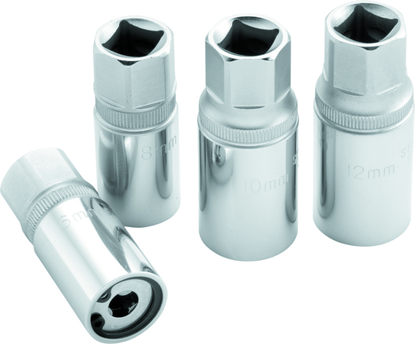 BikeMaster Stud Removal Socket Set 612mm (Bi-Directional Roller Grip)
