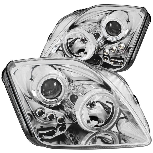 ANZO Projector Headlights w/ Halo Chrome + LED for Honda Prelude 19972001