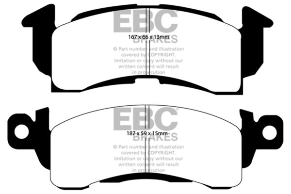 EBC Greenstuff Front Brake Pads for 1985-2002 Chevrolet Astro Van 2WD