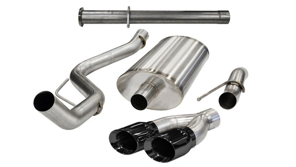 CORSA Cat-Back Exhaust for 2011-2014 Ford F-150 SVT Raptor 6.2L V8 145in Wheelbase - Black Xtreme