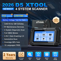 XTOOL D5 OBD2 Scanner Full System Diagnostic Tool with ABS SRS Transmission Scan & Lifetime Updates