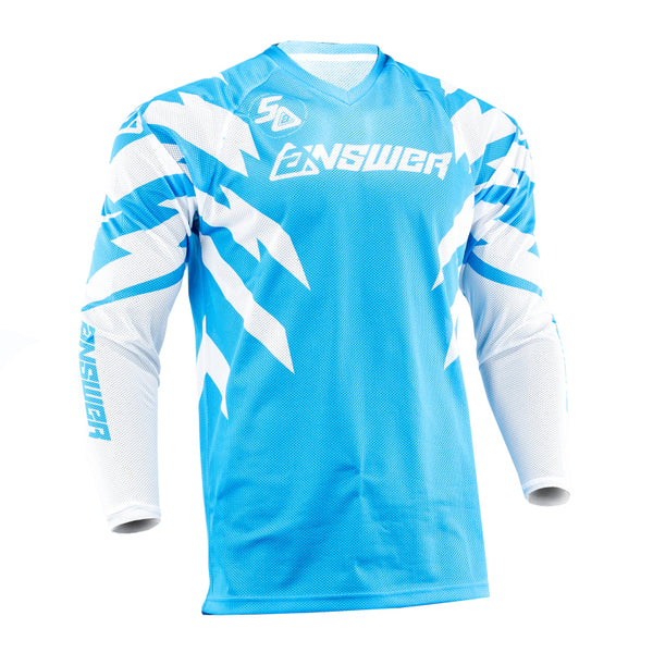 Answer 26 LE Syncron Rizz Vented Jersey Cyan/White/Black - Medium