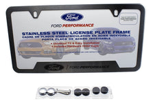 Load image into Gallery viewer, Ford Racing Stainless Steel Ford Performance License Plate Frame