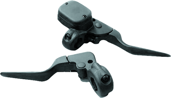 Bikers Choice Black Custom Handlebar Control Kit  9/16" Bore  For 1" Bars (Clutch Cable Included, No Switches)