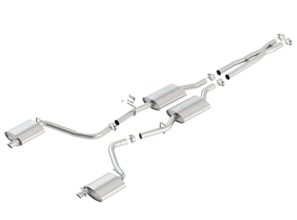 Borla 15-16 Dodge Charger 3.6L V6 ATAK Cat-Back Exhaust - Factory Valence Compatible
