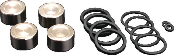 Bikers Choice 00-14 Big Twin Front or Rear Caliper Piston & Seal Kit 4 Piston Exc. Brembo