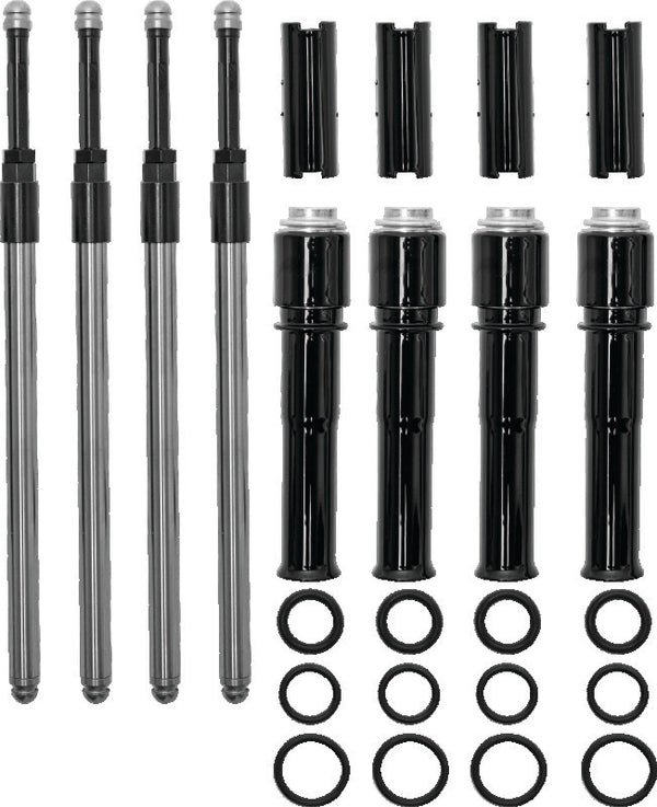 S&S Cycle 2017+ M8 Models Quickee Pushrods w/ Gloss Black Covers