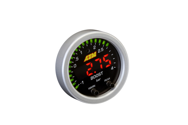 AEM X-Series Boost Pressure -30inHg 60psi Gauge Kit