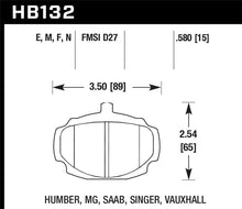 Load image into Gallery viewer, Hawk 67-80 MGB / 67-74 MGB GT Blue 9012 Race Front Brake Pads