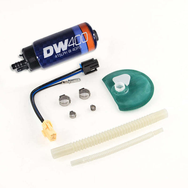 DeatschWerks 415LPH DW400 Fuel Pump w/9-1047 Install Kit 15-17 Ford Mustang V6/GT w/ 1/8in Venturi