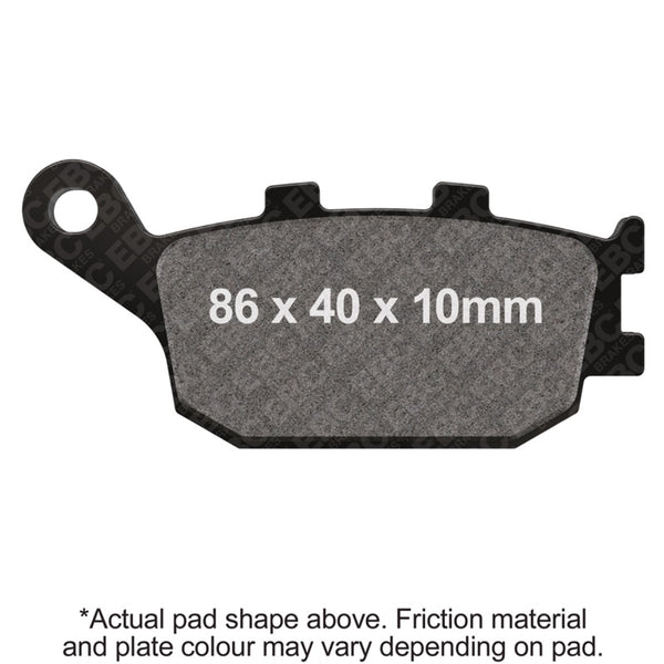 EBC 04-06 Honda CB 600 F Hornet 17 Inch Front Wheel Rear Left/Right Semi-Sintered Vee Brake Pads