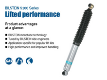 Load image into Gallery viewer, Monotube Shock Absorber - Bilstein 5100 Series Rear for 2012 GMC Sierra 1500 XFE